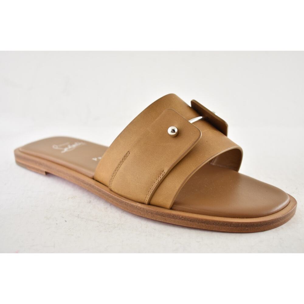 Christian Louboutin Chambelimule Donna Flat Tera Brown Leather Slide Sandal 36 - Picture 6 of 16